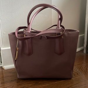 Dagne Dover Midi tote in dusty rose